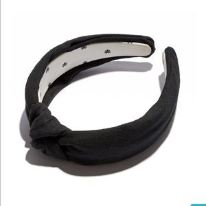 Lele Sadoughi BLACK WOVEN HEADBAND